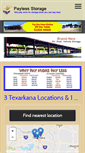 Mobile Screenshot of paylessstorage.net